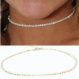 New fashion trendy jewelry copper choker multi layer necklace