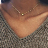 Gold Silver Star Heart Necklace
