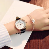 Polygonal dial design women watches