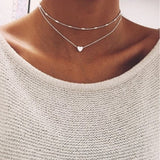 Moon Star Heart Choker Necklace