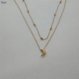 Moon Star Heart Choker Necklace