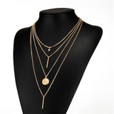 KISSWIFE New Vintage Boho Multi-layer Pendant Necklace