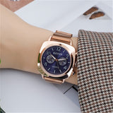 Square Women Watch Magnetic Stainless Steel