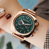 Square Women Watch Magnetic Stainless Steel