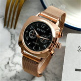 Square Women Watch Magnetic Stainless Steel