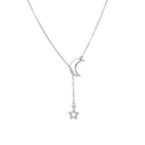 New Fashion Star Hollow Moon Pendant Chains Necklaces