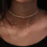 Gold Color Choker Necklace