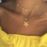 Gold Color Choker Necklace