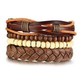 Vintage Rope Braided Multilayer Leather Bracelet
