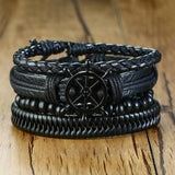 Vintage Rope Braided Multilayer Leather Bracelet