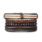 Vintage Rope Braided Multilayer Leather Bracelet