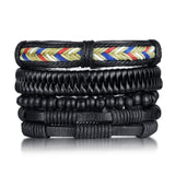 Vintage Rope Braided Multilayer Leather Bracelet