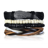 Vintage Rope Braided Multilayer Leather Bracelet