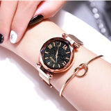 Luxury Women Watches Magnetic Starry Sky
