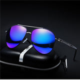 Men Vintage Alloy Polarized Sunglasses