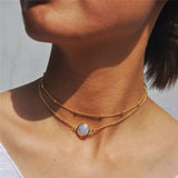 Star Moon Pendant Necklace