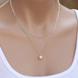 Fashion Three Layers of Shell Pendant Necklace